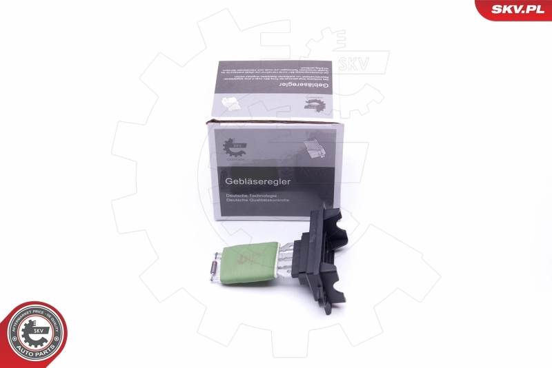 Resistor, interior blower